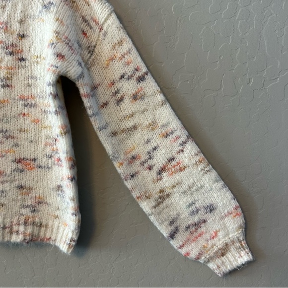 ⭐️Jessica Simpson white multicolor turtleneck knit sweater size XS - Picture 6 of 16